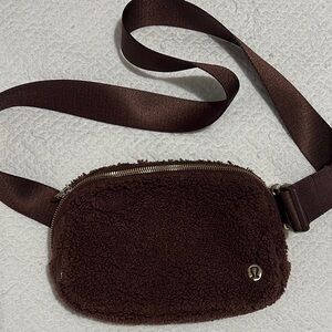lululemon athletica Brown Sherpa Crossbody Bag